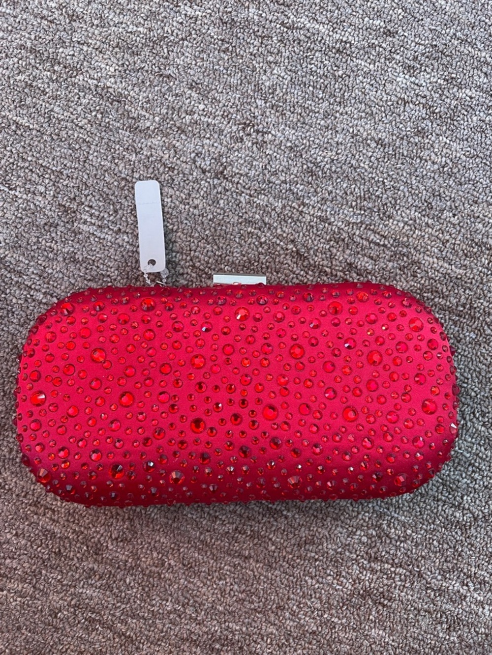 Trumps, Crystal Embellished Evening Clutch, Red, one sizer